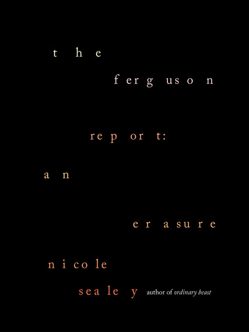 Title details for The Ferguson Report by Nicole Sealey - Wait list